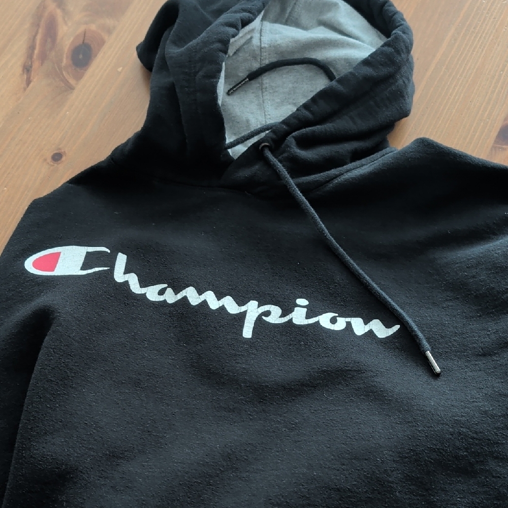 Champion Black and Gray Hoodie